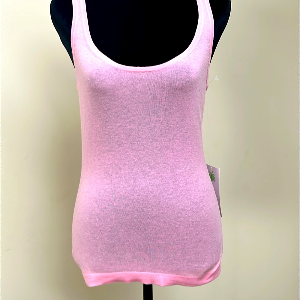 Lilly Pulitzer pink cashmere shell top NWT Size S